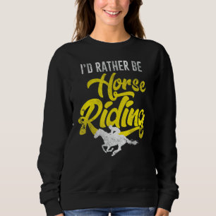 Sudadera Caballo Riendo Deporte Ecuestre Dressage Gallop St