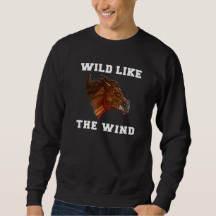 Sudadera Caballo salvaje mustang  Salvaje como el viento Mu