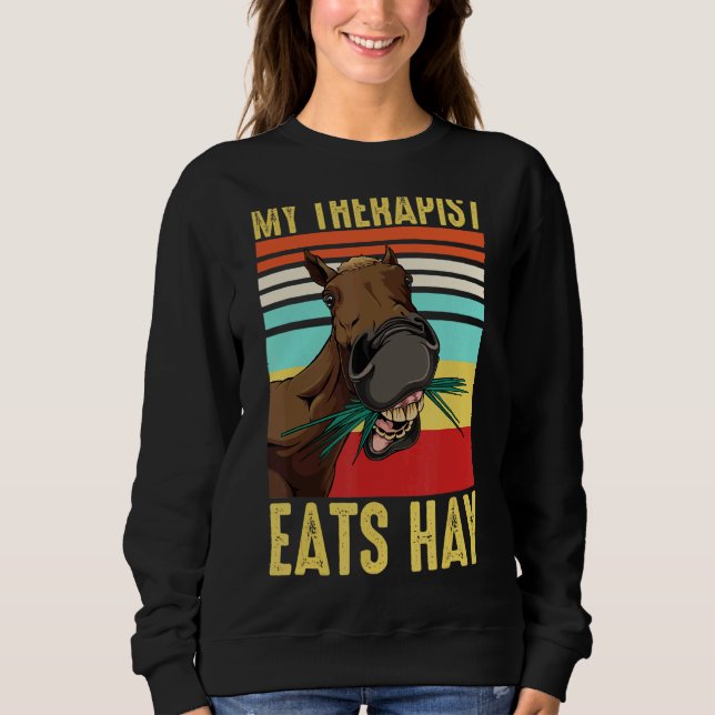 Sudadera Caballo Terapéutico Carreras Viajar Véter de Cabal (Anverso)