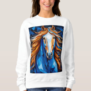 Sudadera Caballo Vidrio Emplomado