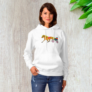 Sudadera Caballo y conductor de la Carreras del mazo de cab