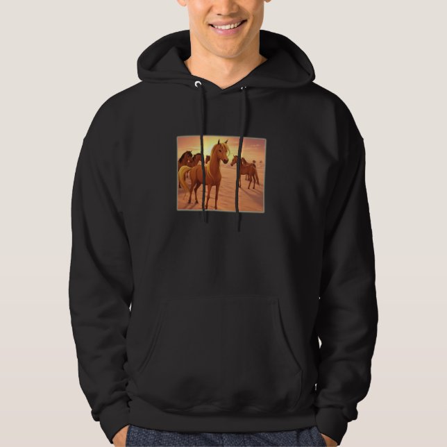 Sudadera Caballos Árabes (Anverso)