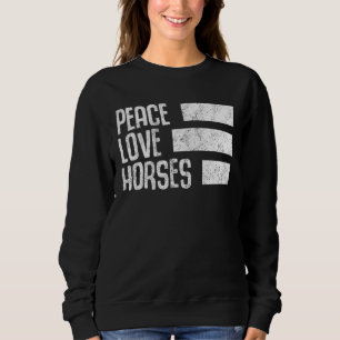Sudadera Caballos de amor por la paz