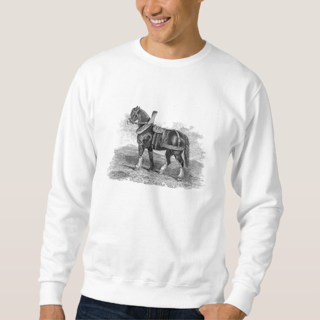 Sudadera Caballos de Clydesdale del carro del caballo de (Anverso)