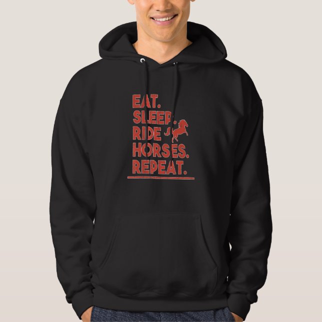 Sudadera Caballos de equitación para hombres 1 (Anverso)