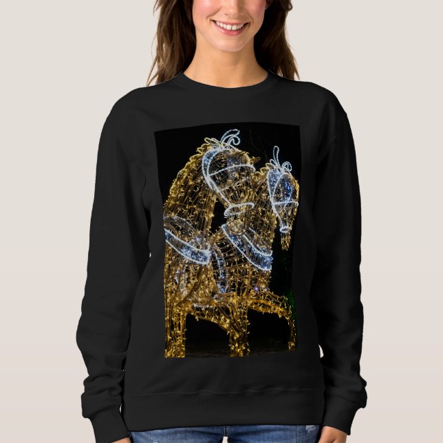 Sudadera Caballos dorados galopando (Anverso)