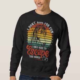 Sudadera Caballos en bicicleta para escapar de este Sp
