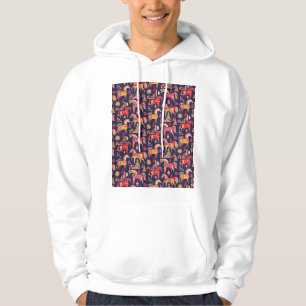 Sudadera Caballos escandinavos: Diseño Decorativo y Seamles