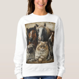 Sudadera Caballos, Gatos y Perros