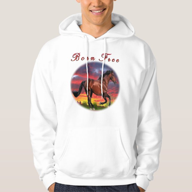 Sudadera Caballos libres nacidos (Anverso)