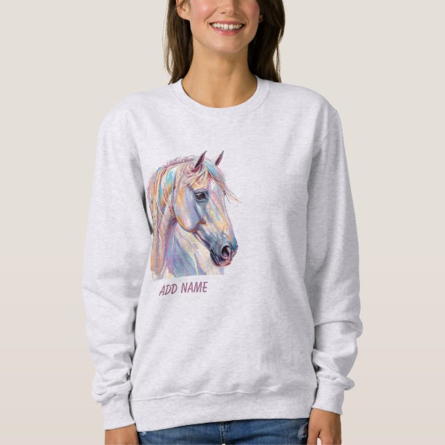 Sudadera Caballos salvajes y soulful (Anverso)