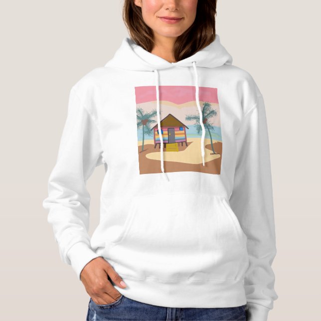 Sudadera Cabaña de playa (Anverso)