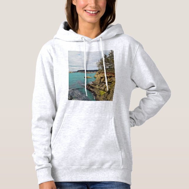 Sudadera Cabaña femenina de la Costa de Oregón (Anverso)