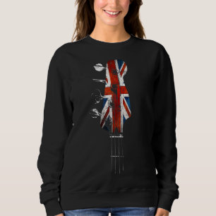 Sudadera Cabecera De Guitarra Bass Uk Flag Union Jack For B