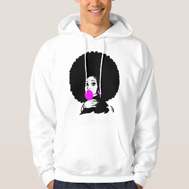 Sudadera Cabello Afro Cabello Natural afroamericano (Anverso)