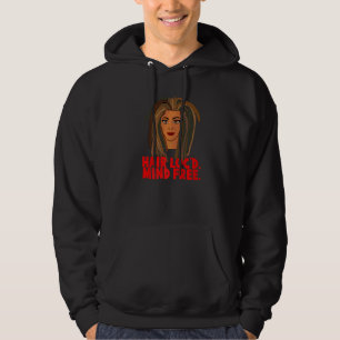Sudadera Cabello bloqueado Mente libre Locos Rizos
