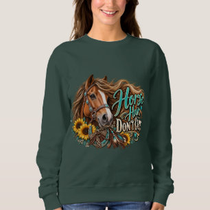 Sudadera Cabello de Caballo No Importa Caballo Occidental