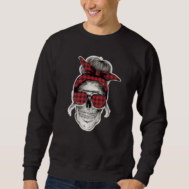 Sudadera Cabello de mamá Cráneos Cabezas Grunge Punk Metal (Anverso)