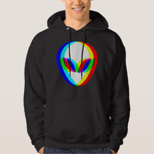 Sudadera Cabeza Alien Trippy Vaporwave Techno Rave EDM Musi