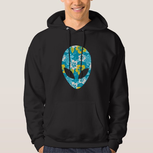Sudadera Cabeza de Alien Hawaiano - Alien Divertido (Anverso)