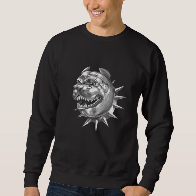 Sudadera Cabeza de bulldog Perro Inglés Viejo (Anverso)