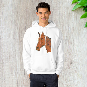 Sudadera Cabeza de caballo Marrón Granja Animal