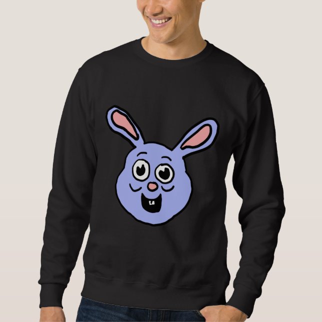 Sudadera Cabeza de conejo de dibujos animados (Anverso)