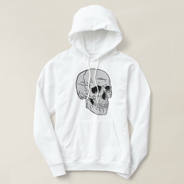 Sudadera cabeza de esqueleto (Diseño del anverso)