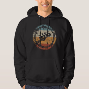 Sudadera Cabeza de guitarra bajo vintage para bajista y baj