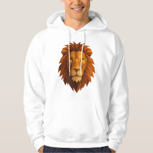Sudadera Cabeza de león poligonal - Diseño de potencia geom