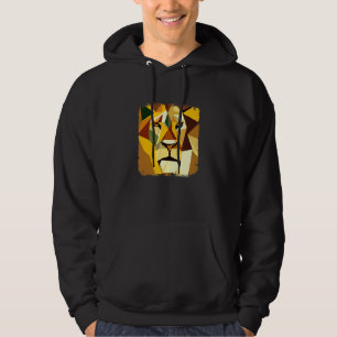 Sudadera Cabeza de león vectorial majestuosa con imagen de