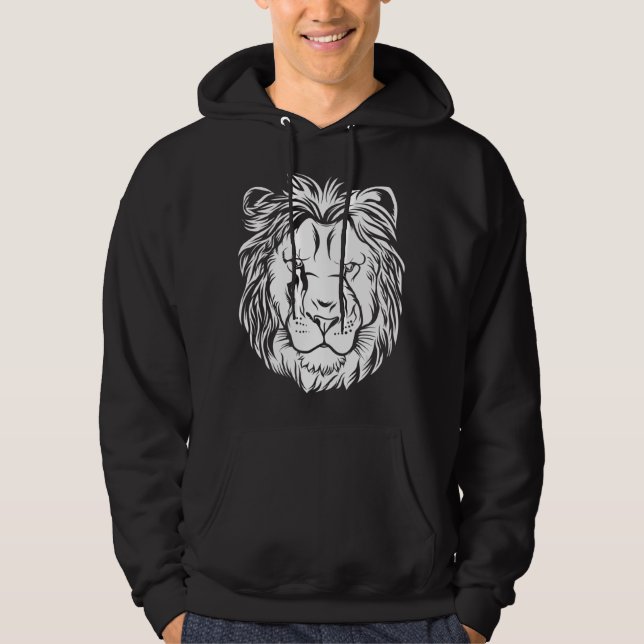 Sudadera Cabeza De Leones En El Sahara Niños Caballeros Señ (Anverso)