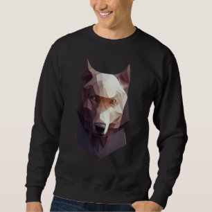 Sudadera Cabeza de Lobo Bajo Polígono Lobos Geométrico