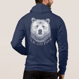 Sudadera Cabeza De Oso, Silvestre Y Libre, Ilustracion Derr