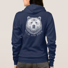 Sudadera Cabeza De Oso, Silvestre Y Libre, Ilustracion Derr