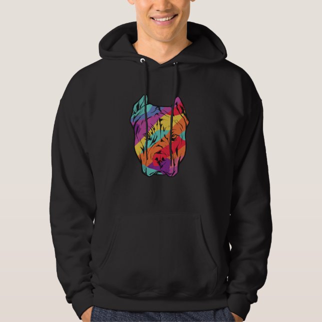 Sudadera Cabeza de Perro Pitbull Terrier (Anverso)