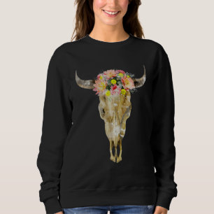 Sudadera Cabeza de toro Bovinos Cow Skull I Western Skull