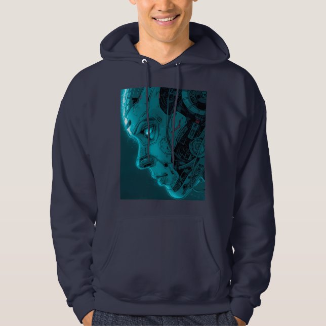 SUDADERA CABEZA ROBÓTICA CIBORG (Anverso)