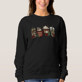 Sudadera Cabin Christmas Coffee Mama Moose Holiday Drinks W