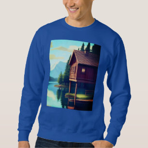 Sudadera Cabina de vacaciones en el lago