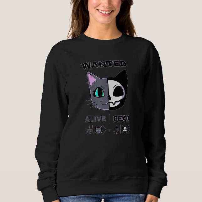 Sudadera Cables Schrodingers Gato vivo muerto Física cuánti (Anverso)
