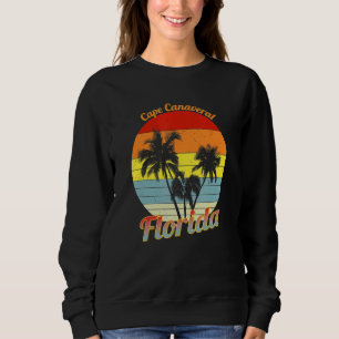 Sudadera Cabo Canaveral Florida Retro Tropical Palmeras V