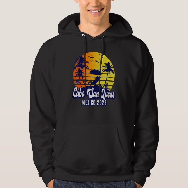 Sudadera Cabo San Lucas 2023 Mexico Sunset Beach Retro (Anverso)
