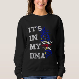 Sudadera Cabo Verde está en mi ADN Bandera de raíces cabove