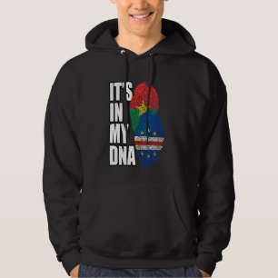 Sudadera Cabo Verde Y Burkinabé Mezcla De Bandera De Adn