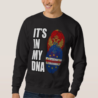 Sudadera Cabo Verdean And Montenegrin Mix DNA Heritage Flag