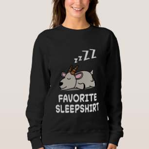 Sudadera Cabra Cabra Nap Dormir Dormir Pajama Nightgown