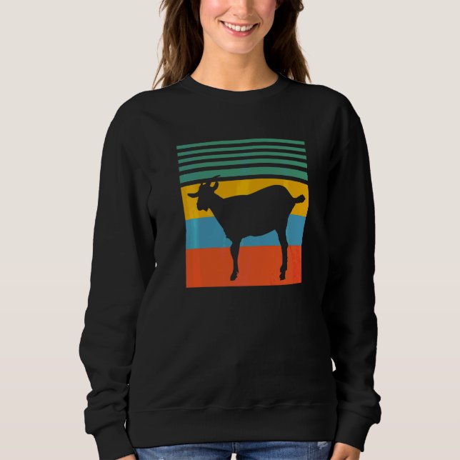 Sudadera Cabra Cabras Retro (Anverso)