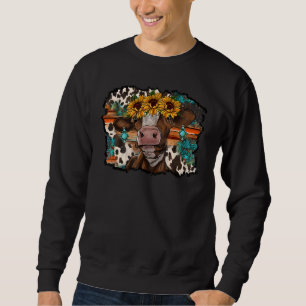 Sudadera Cabra Corona Girasol Monada Granja Animal Boh