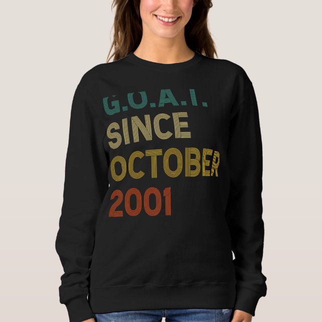Sudadera Cabra de 21 años desde octubre de 2001 (Anverso)